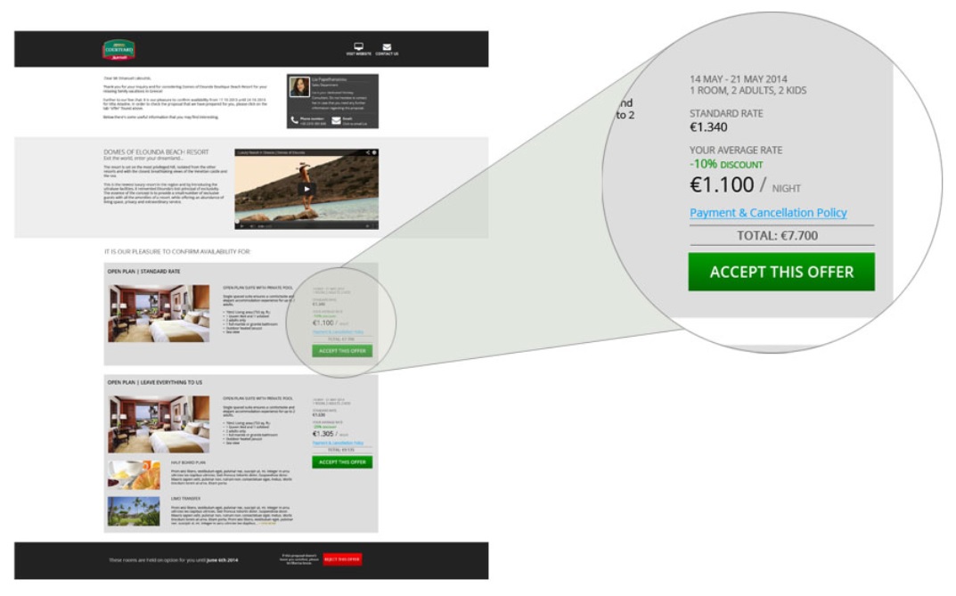 Personalized proposals created in minutes