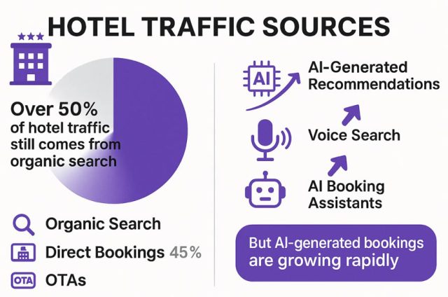 Hotel traffic source in 2025