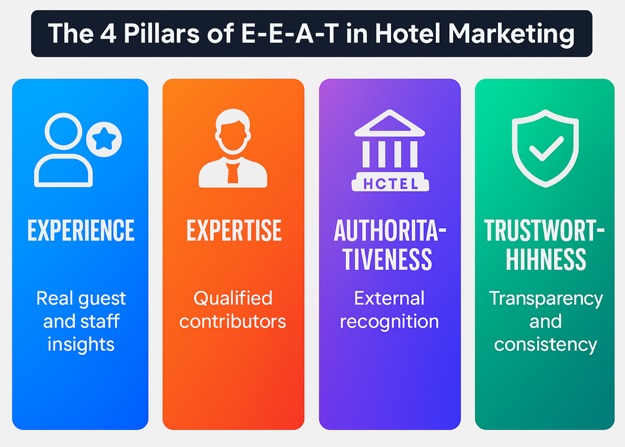 The 4 Pillars of E-E-A-T in Hotel Marketing
