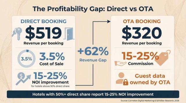 The Profitability Gap - Direct vs OTA